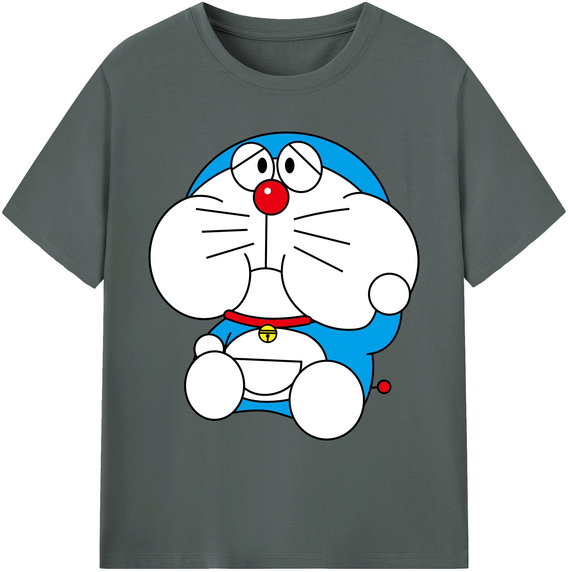 （画像用） ドラえもん Doraemon 綿100％ メンズ半袖Tシャツ｜肌触りやわらか＆通気性